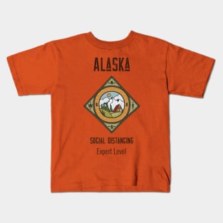 Alaska Social Distancing, Expert Level Kids T-Shirt
